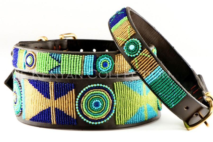 Collars, Leads & Accessories The Kenyan Collection | Peacock Collar & Leash Collection