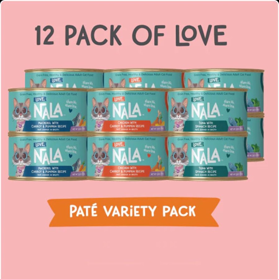 For Cats & Other Critters Love, Nala | Pate Variety Pack, 2.8Oz. Cans