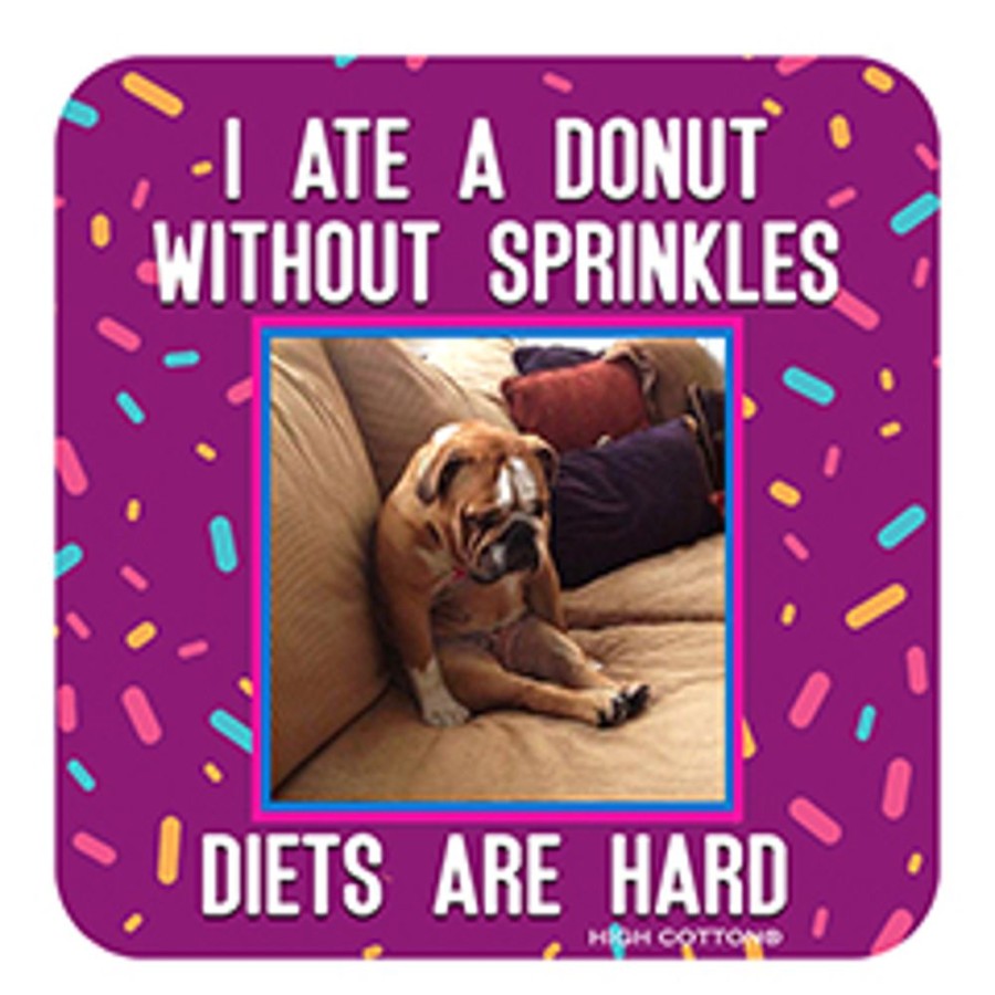 For The Home High Cotton, Inc. | Donut Without Sprinkles - Coaster