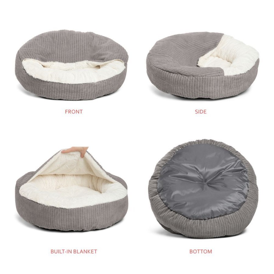 Beds, Crates, Etc. Best Friends By Sheri | Cozy Cuddler Mason Cat And Dog Bed, Grey