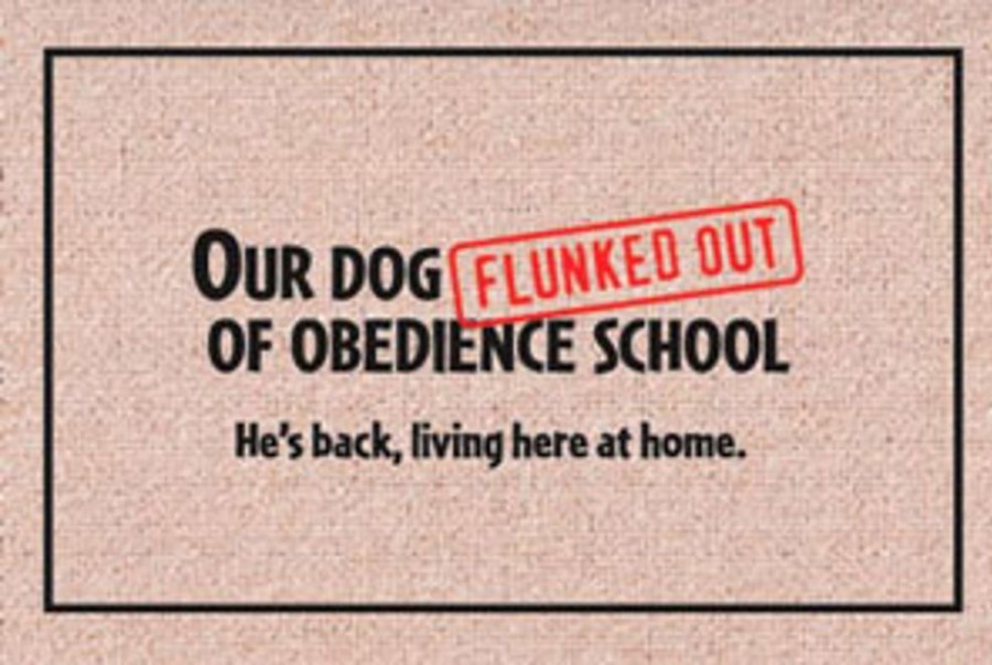 For The Home High Cotton, Inc. | Flunked Obedience School - Doormat