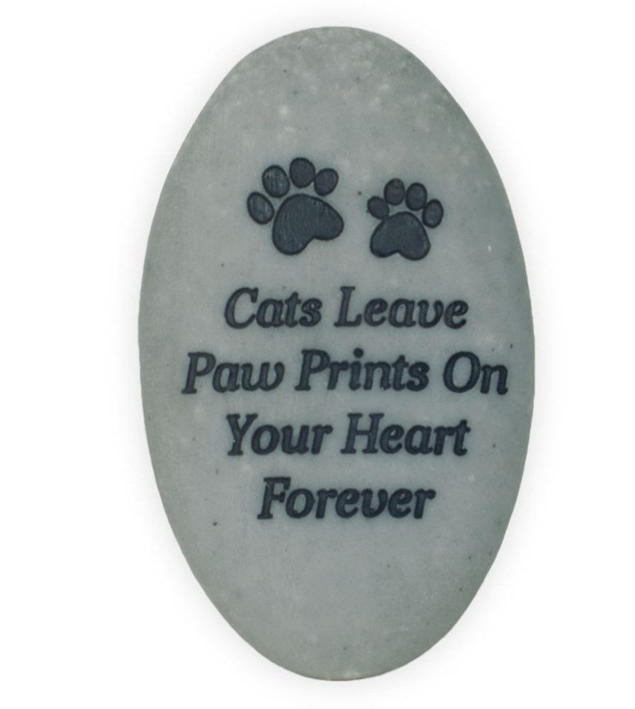 Special Occasion & Holiday AngelStar | Rainbow Bridge Pet Stone - Cats Leave Paw Prints On Your Heart Forever