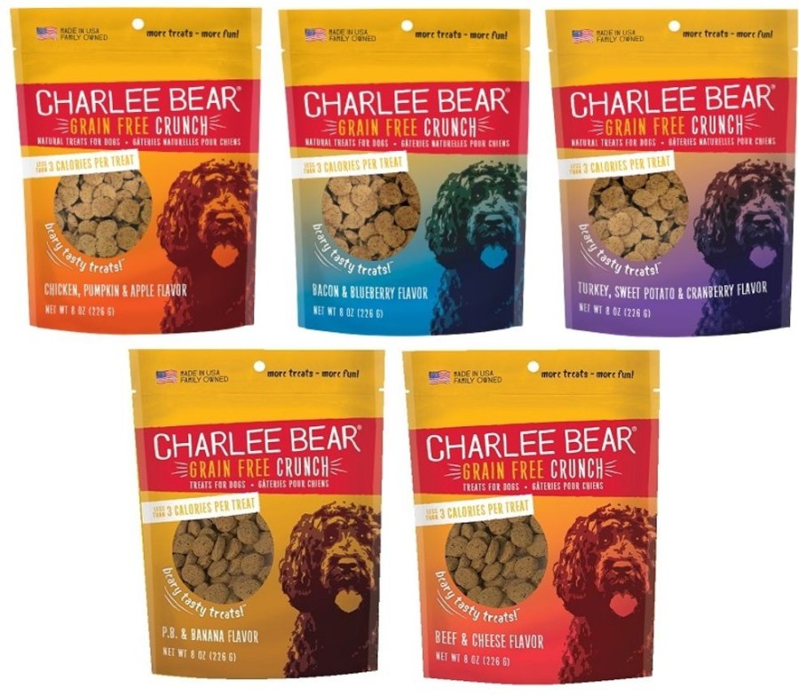 Treats Charlee Bear Treats | Charlee Bear® Grain Free Bear Crunch Treats 8 Oz. Pouch