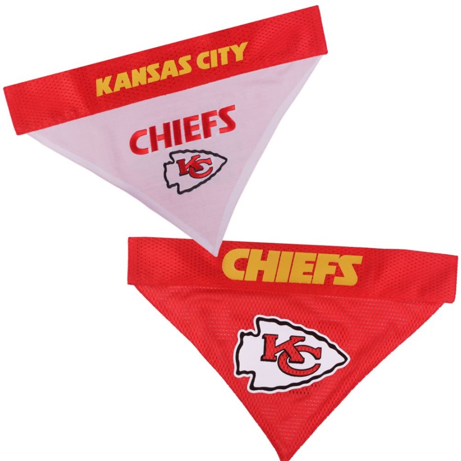 Collars, Leads & Accessories Pets First, Inc. | Kansas City Chiefs Reversible Bandana