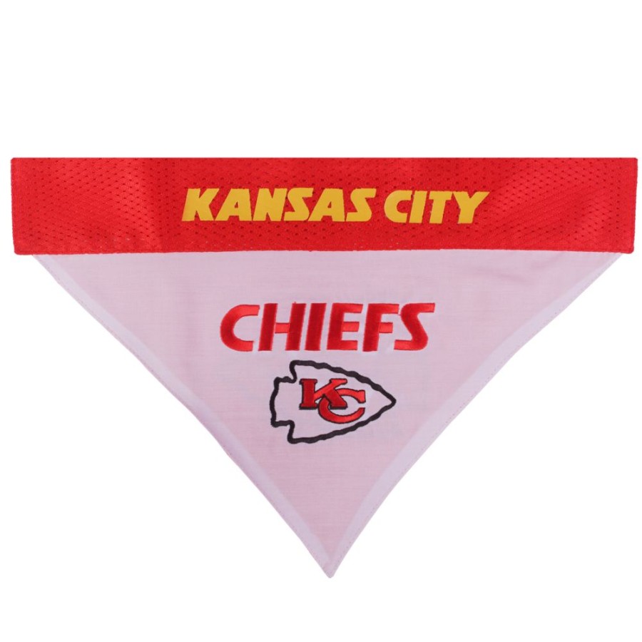 Collars, Leads & Accessories Pets First, Inc. | Kansas City Chiefs Reversible Bandana