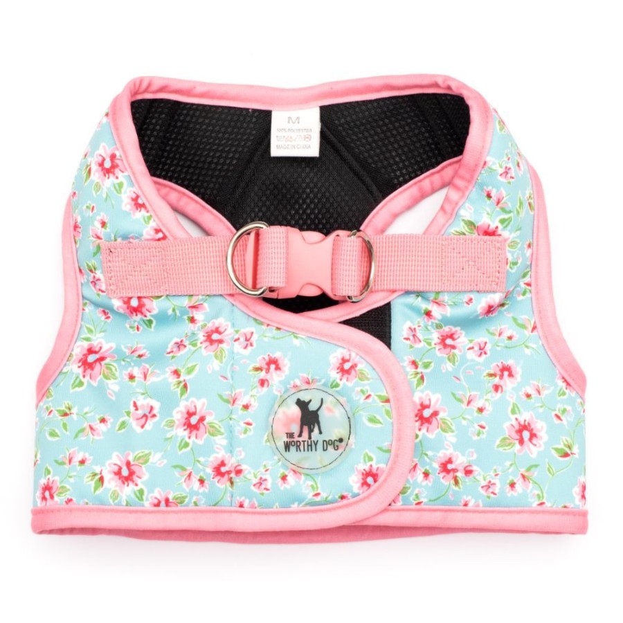 Harnesses The Worthy Dog | Watercolor Floral Sidekick Harness