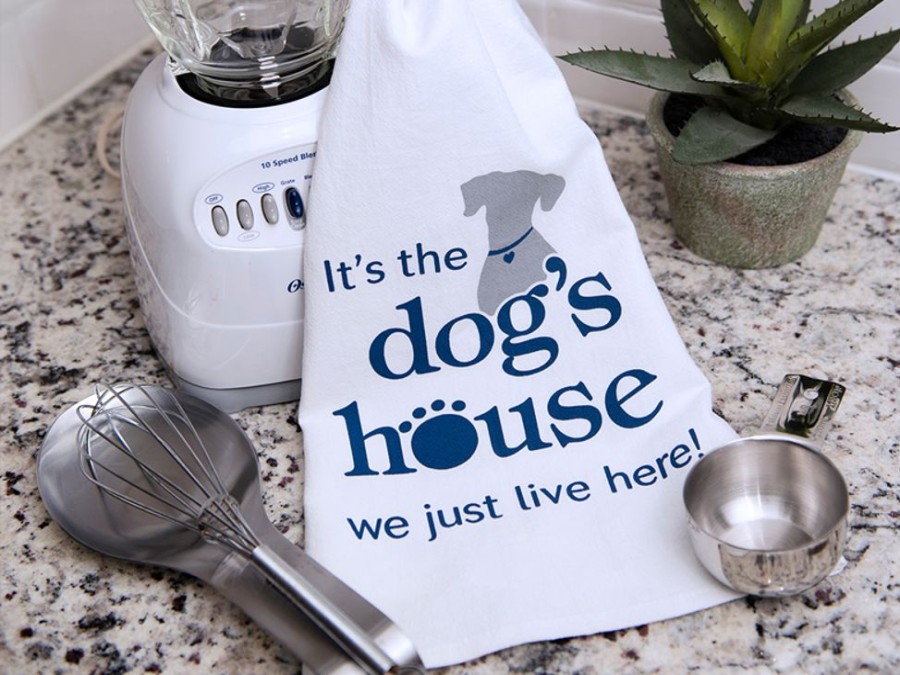 For The Home dog speak | Kitchen Towel - It'S The Dogs House...