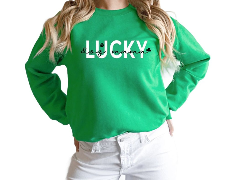 Stuff For Humans Paisley Paw Designs | St. Patrick'S Day Sweatshirt | Unisex Crew Neck | Crewneck Sweatshirt | Holiday Shirt | People Shirt