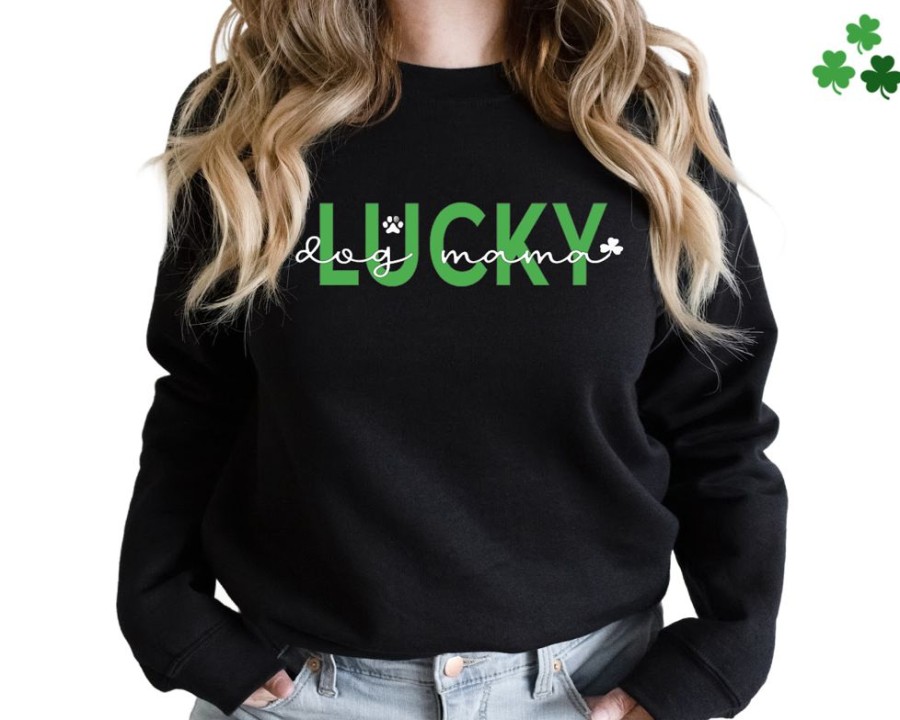 Stuff For Humans Paisley Paw Designs | St. Patrick'S Day Sweatshirt | Unisex Crew Neck | Crewneck Sweatshirt | Holiday Shirt | People Shirt