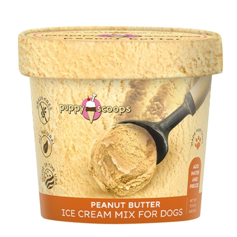 Treats Puppy Cake | Puppy Cakes - Puppy Scoops Ice Cream Mix - Peanut Butter 2.32Oz