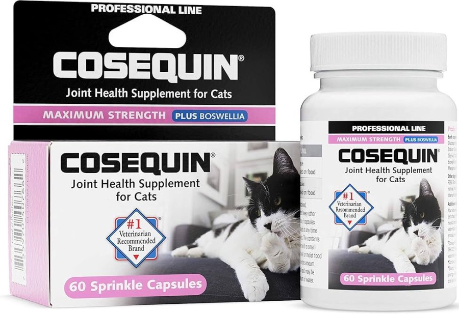 For Cats & Other Critters Nutramax | Cosequin® For Cats Maximum Strength Plus Boswellia Sprinkle Capsules 60 Count