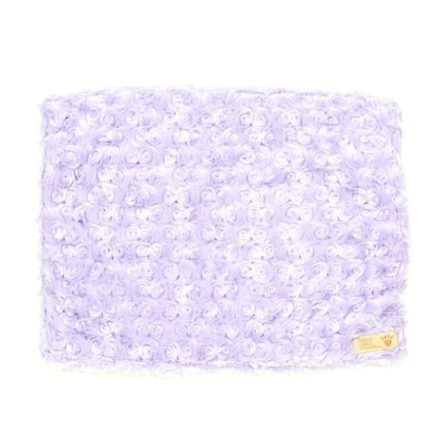 Beds, Crates, Etc. Susan Lanci Designs, Inc. | French Lavender Curly Sue Plush Blanket