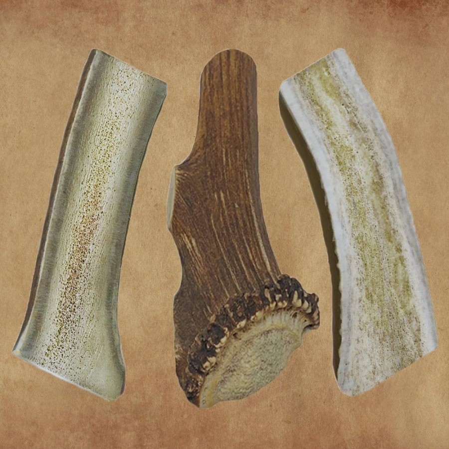 Treats WhiteTail Naturals | (Large) - Split Elk Antler Dog Chews