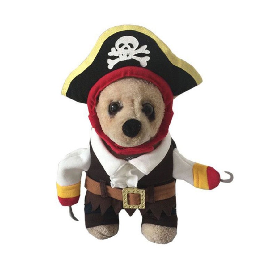 Pet Apparel (Continued) Pet Life | Captain Snuggles' Pirate Pet Dog Costume Uniform