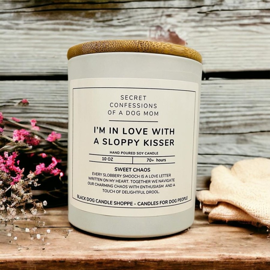 For The Home Black Dog Candle Shoppe | I'M In Love With A Sloppy Kisser - Secret Confessions Of A Dog Mom