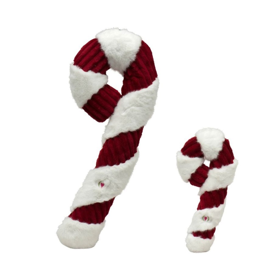 Special Occasion & Holiday Hugglehounds | Candy Cane Plush Dog Toy