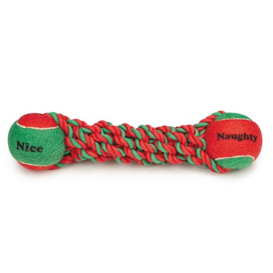 Toys & Playthings Zanies® | Zanies Naughty Or Nice Tennis Tug