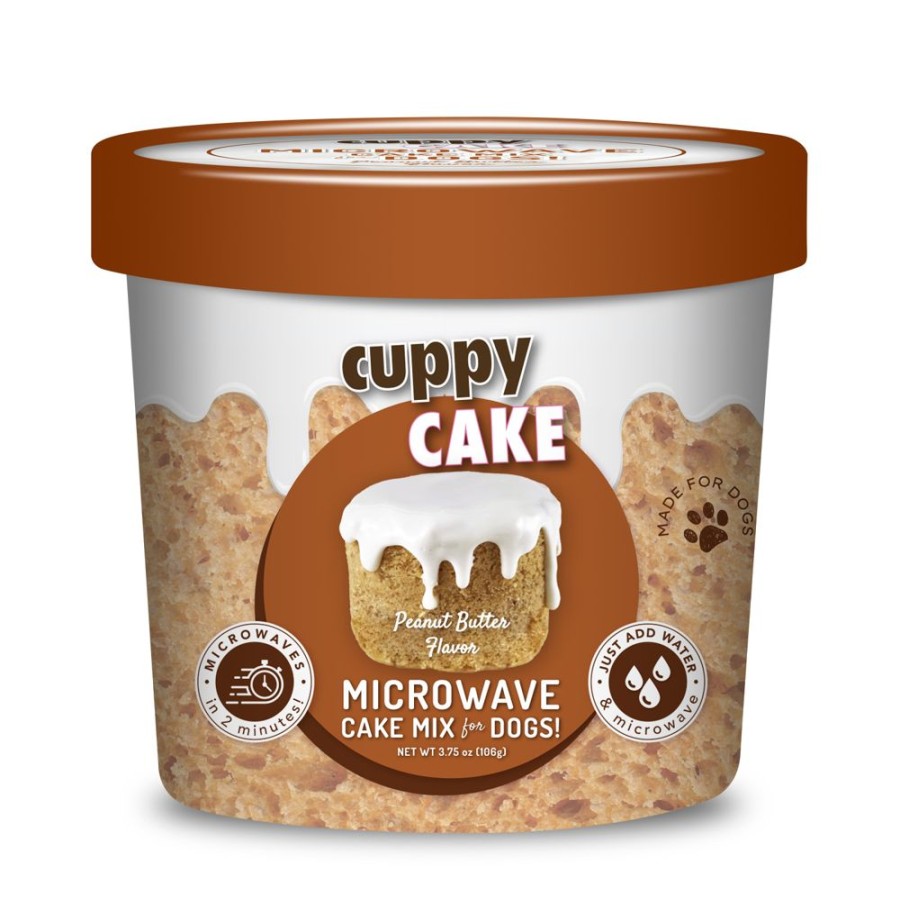 Treats Puppy Cake | Cuppy Cake - Microwave Cake In A Cup - Peanut Butter Flavor