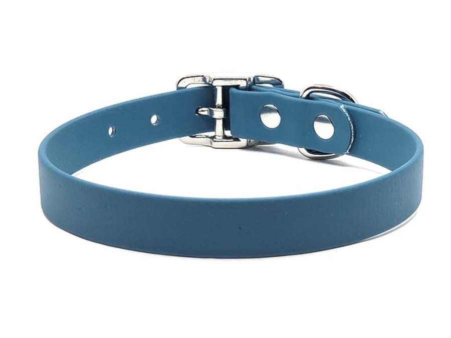 Collars, Leads & Accessories DesertDog | Petrol Blue Biothane No-Stink Waterproof Collar