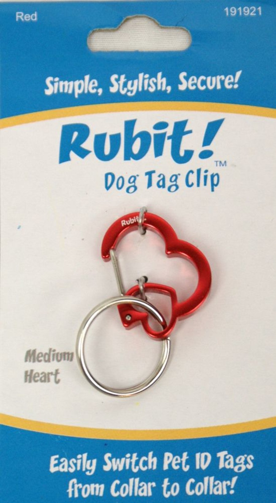 Collars, Leads & Accessories Rubit! LLC | Medium Heart Clips Case Of 12 For Refilling Store Display