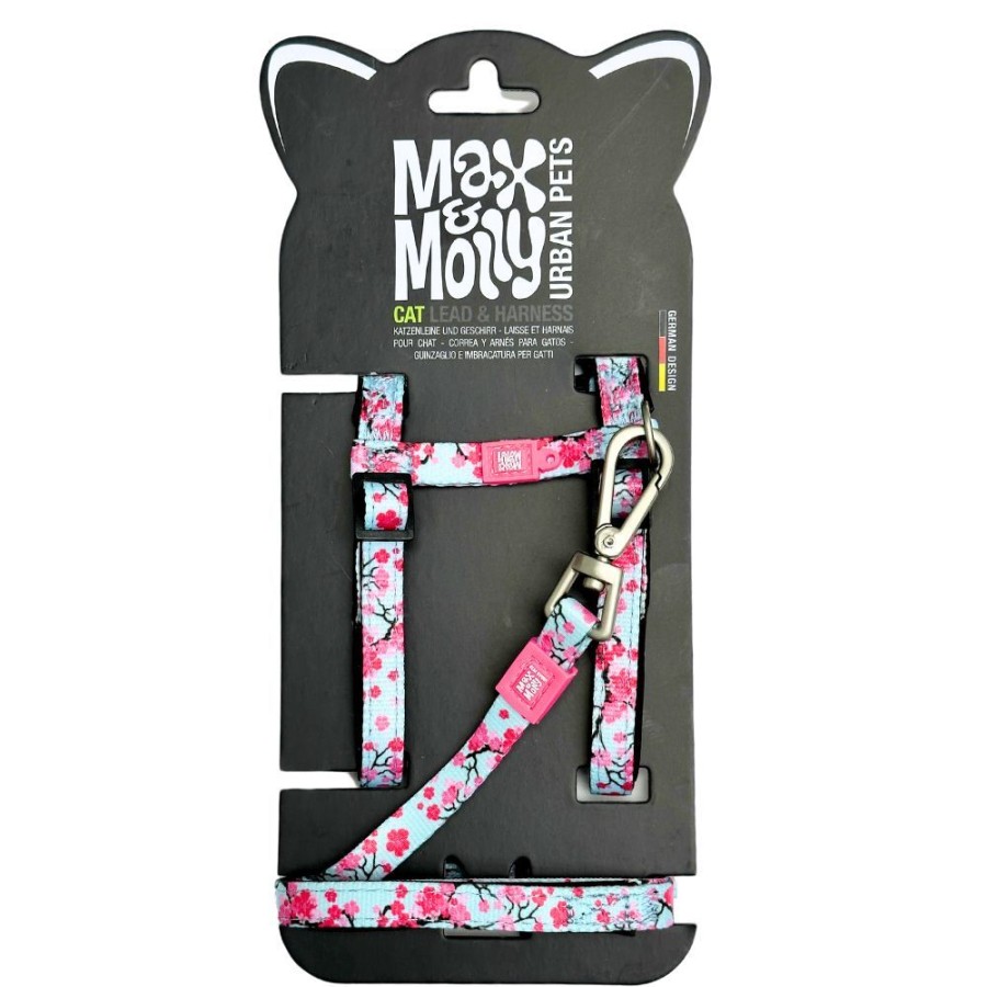 Collars, Leads & Accessories Max & Molly | Cat H-Harness & Leash Combination, Soft Padded Neoprene By Max & Molly