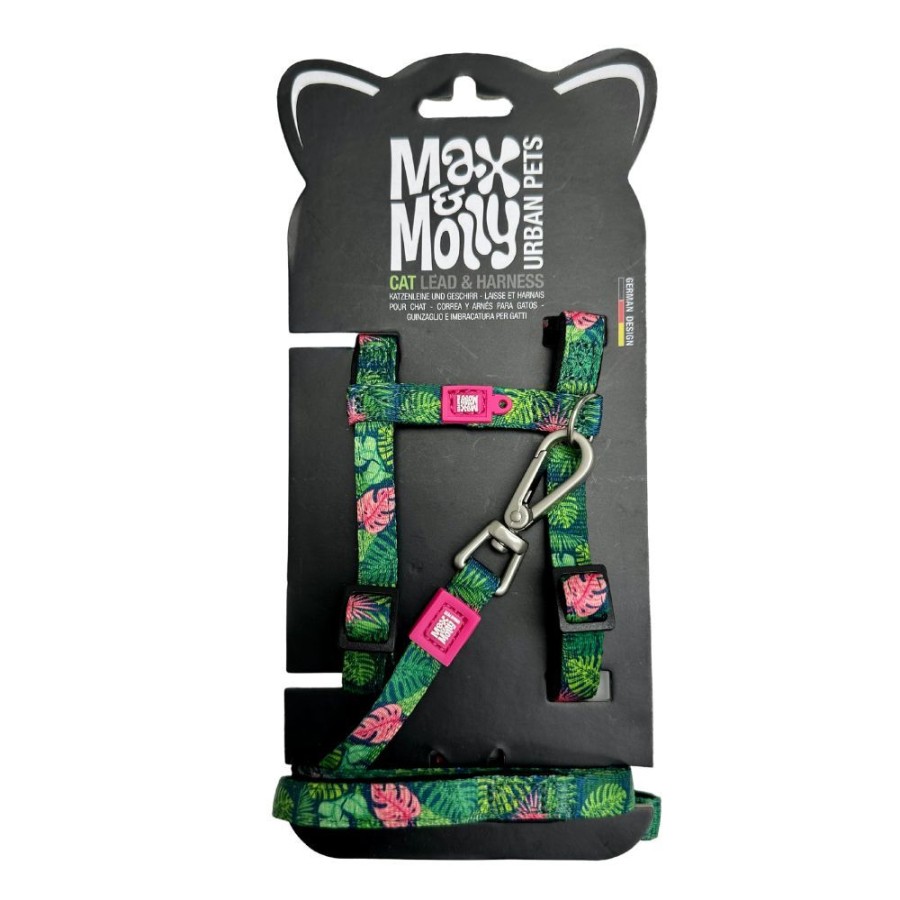 Collars, Leads & Accessories Max & Molly | Cat H-Harness & Leash Combination, Soft Padded Neoprene By Max & Molly