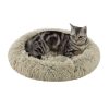 For Cats & Other Critters Best Friends By Sheri | Calming Oval Cat Bed, Taupe, 21X19