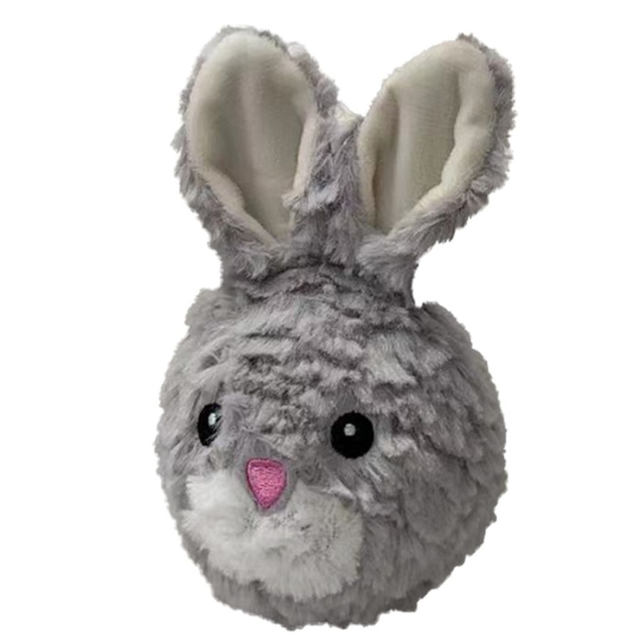 Toys & Playthings PetLou | 4" Ez Squeaker Ball- Rabbit