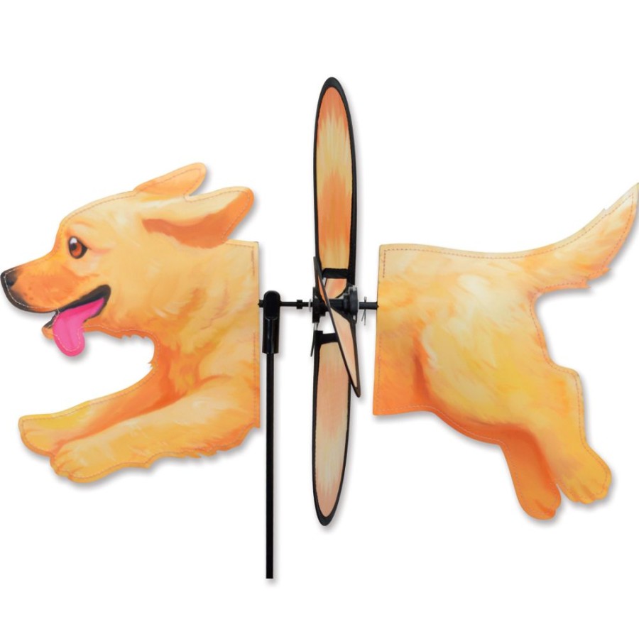 For The Home Windgarden by Premier Designs | Petite Spinner - Golden Retriever (Updated #25067 Design)