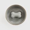 Bowls & Feeding Supplies Jax & Bones | Jax & Bones Bone Slow Feeder Bowl Grey Small