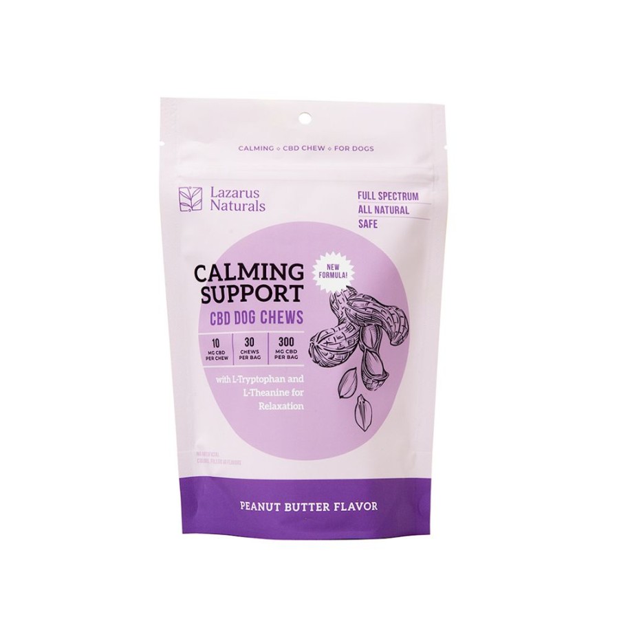 Treats Lazarus Naturals | Calming Support Cbd Dog Chews - Peanut Butter