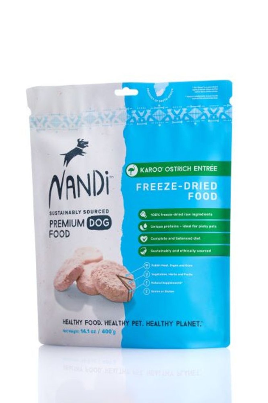 Pet Food Nandi Pet Treats | Nandi Karoo Ostrich Entree Freeze-Dried Food (14.1Oz)