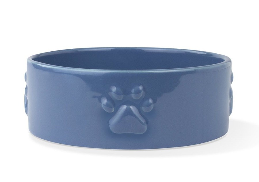 Bowls & Feeding Supplies PetShop by Fringe Studio | Paw Sculpt Navy Pet Bowl - Medium