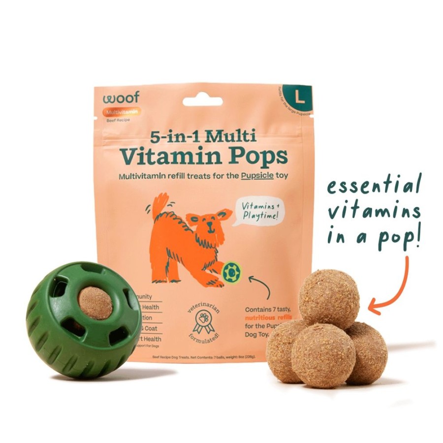 Treats Woof Pet | Multi-Vitamin Pupsicle Pops - Long Lasting Treats For Pupsicle Toy