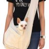 Totes & Carriers Dog Squad | Boho Fur/Microsuede Bonded Sling Bag In Sand