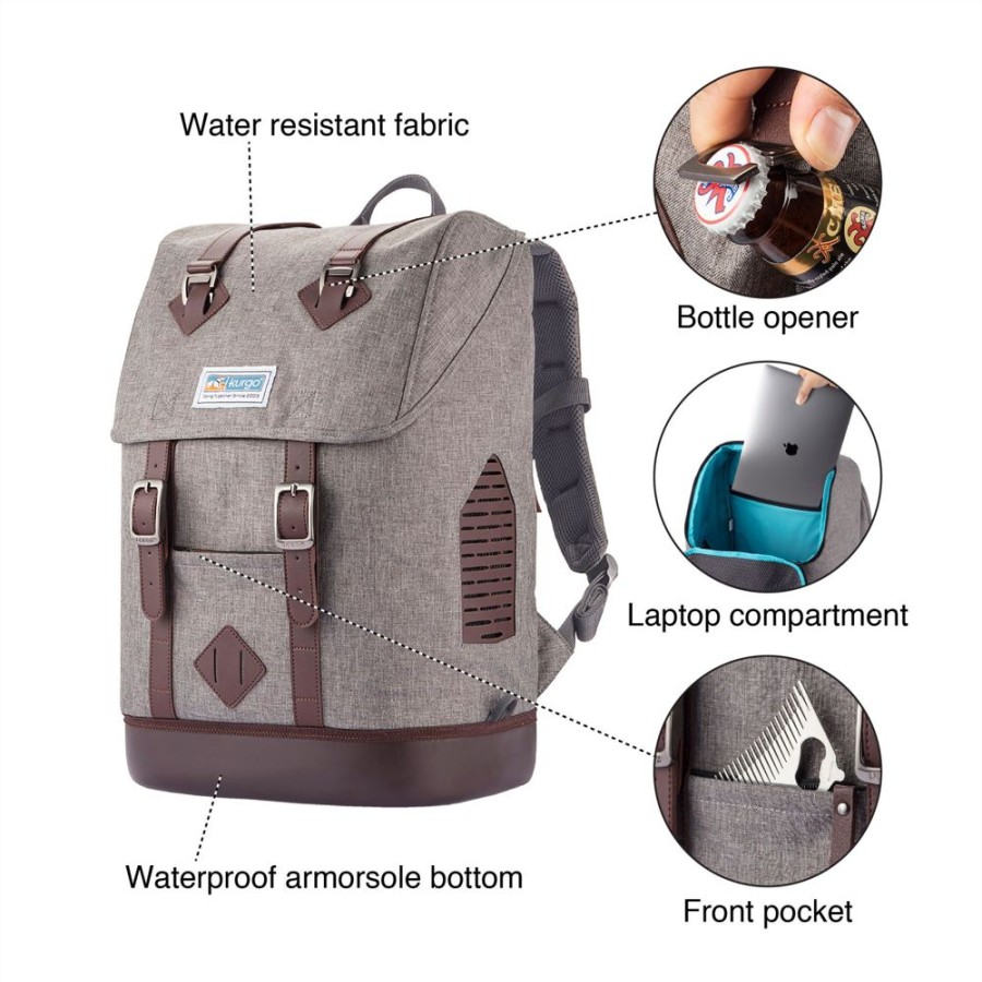 Totes & Carriers Kurgo | K9 Rucksack- Heather Grey