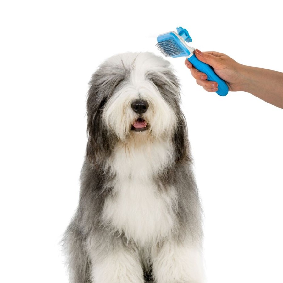 Grooming & Shampoos Nice Paws | Nice Paws Self Cleaning Pet Slicker Grooming Brush