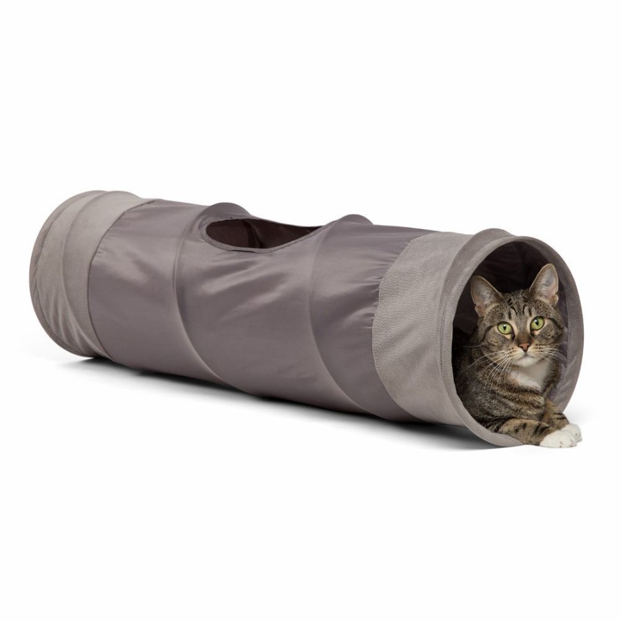 For Cats & Other Critters Best Friends By Sheri | Ilan Oxford Cat Tunnel For Indoor Cats, Grey, One-Size