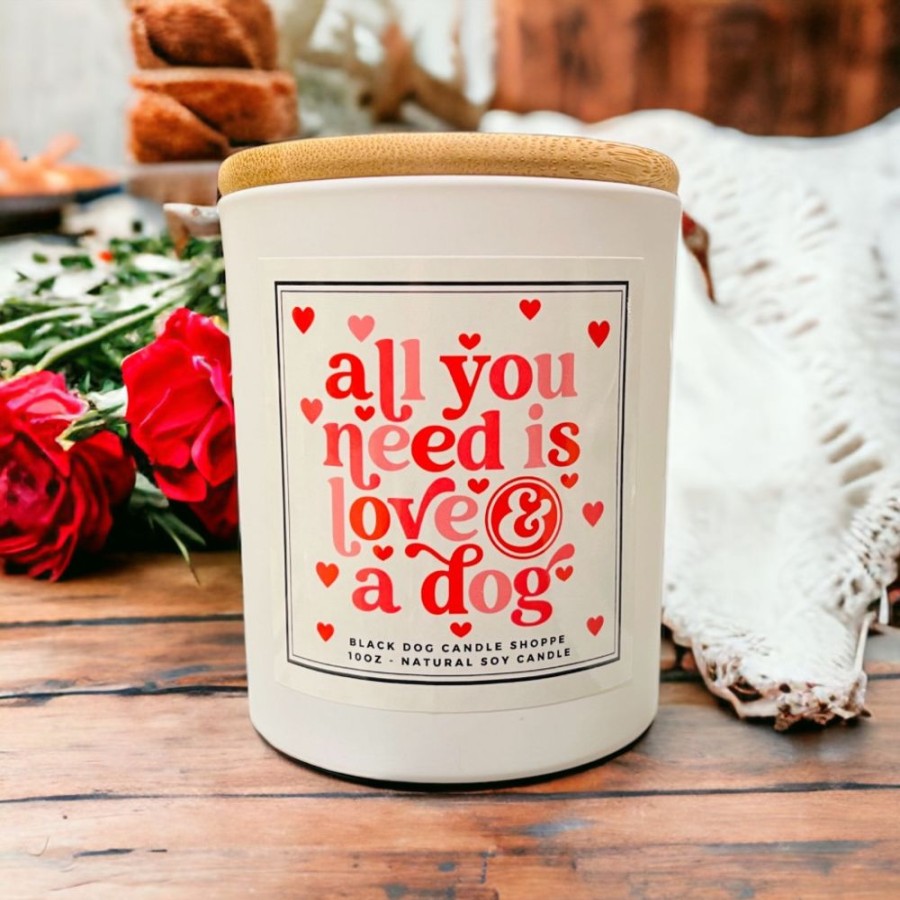 For The Home Black Dog Candle Shoppe | All You Need Is Love And A Dog