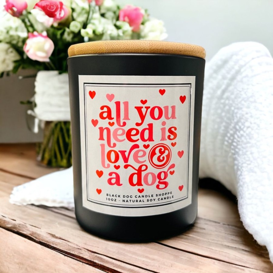 For The Home Black Dog Candle Shoppe | All You Need Is Love And A Dog