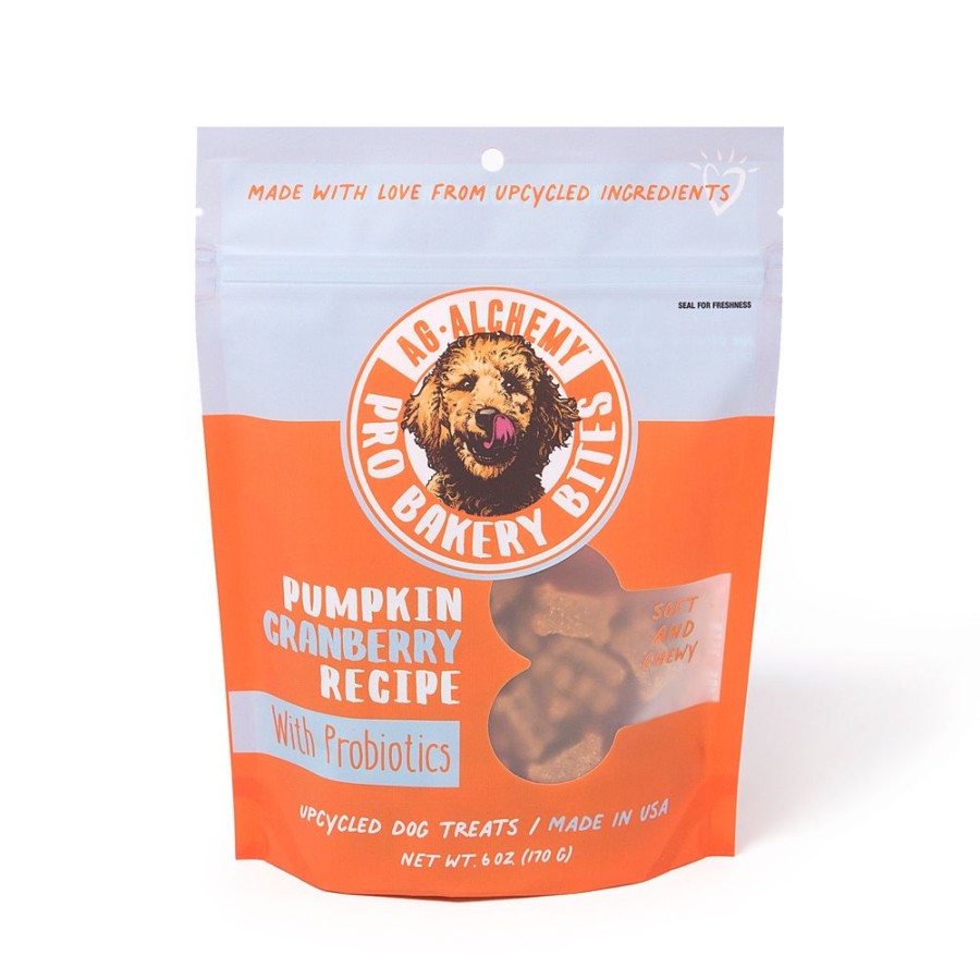 Treats Ag-Alchemy Animal Nutrition | Pro Bakery Bites Soft & Chewy - Pumpkin Cranberry, 6Oz Pouch