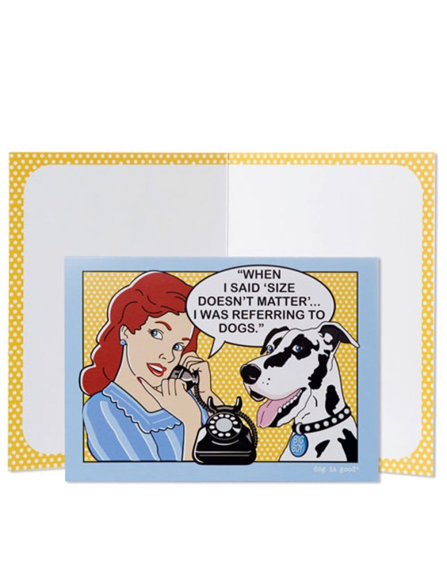 Special Occasion & Holiday Dog is Good® | Greeting Card: Size Matters