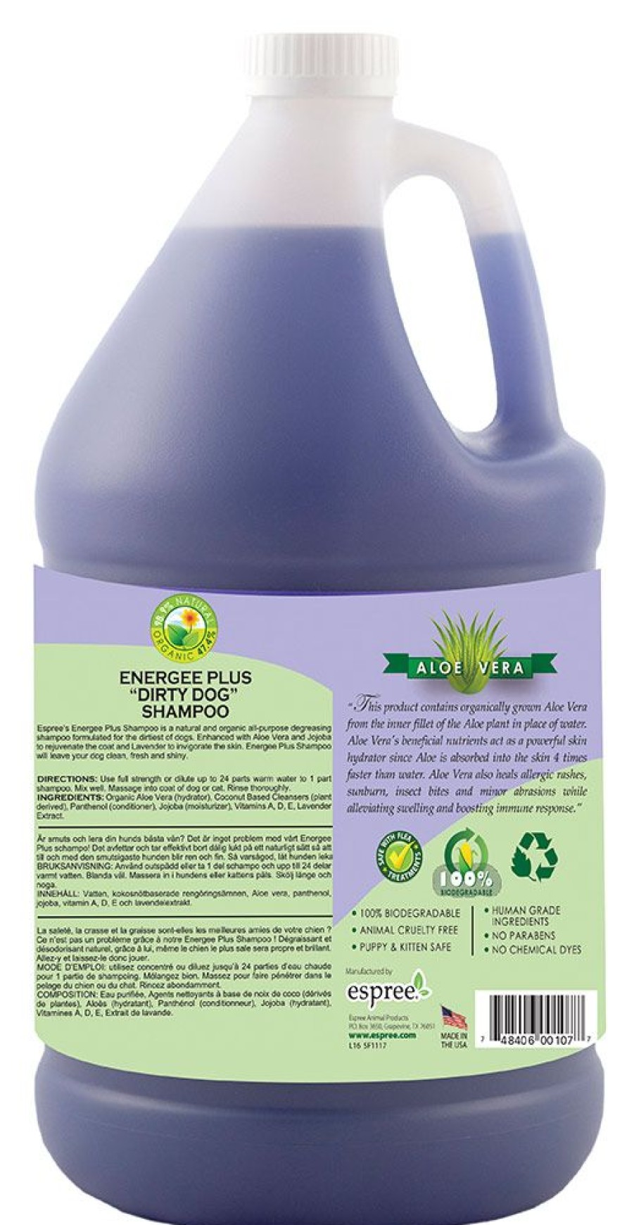 Grooming & Shampoos Espree | Espree Energee Plus " Dirty Dog" Shampoo, Gallon