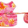 Harnesses Puppe Love / PamPet USA | Pink Hawaiian Harness & Leash