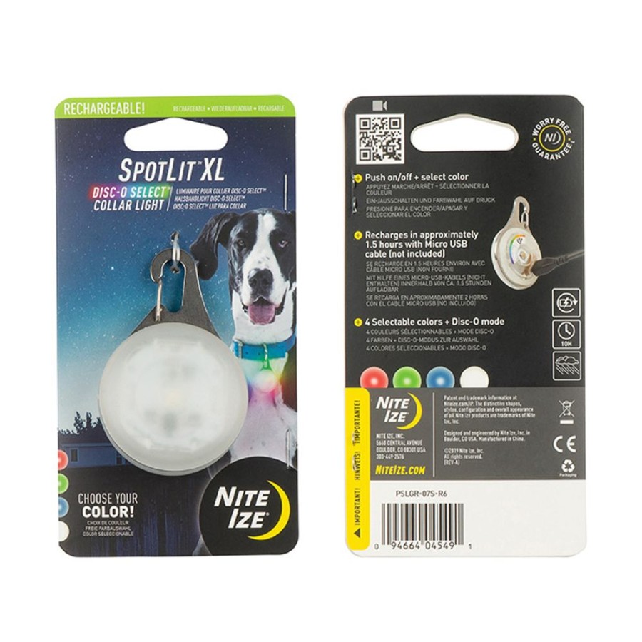 Collars, Leads & Accessories Nite-Ize® | Spotlit Xl Rechargeable Collar Light - Disc-O Select By Nite Ize