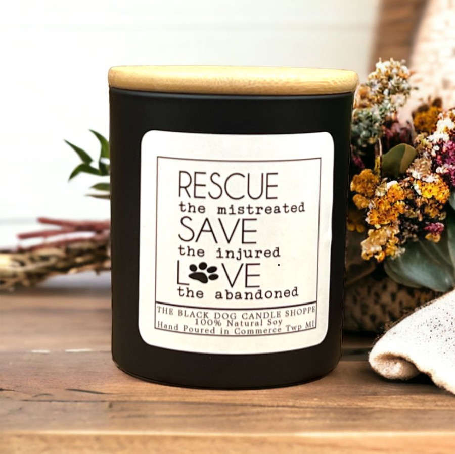 For The Home Black Dog Candle Shoppe | Rescue, Save & Love Candle