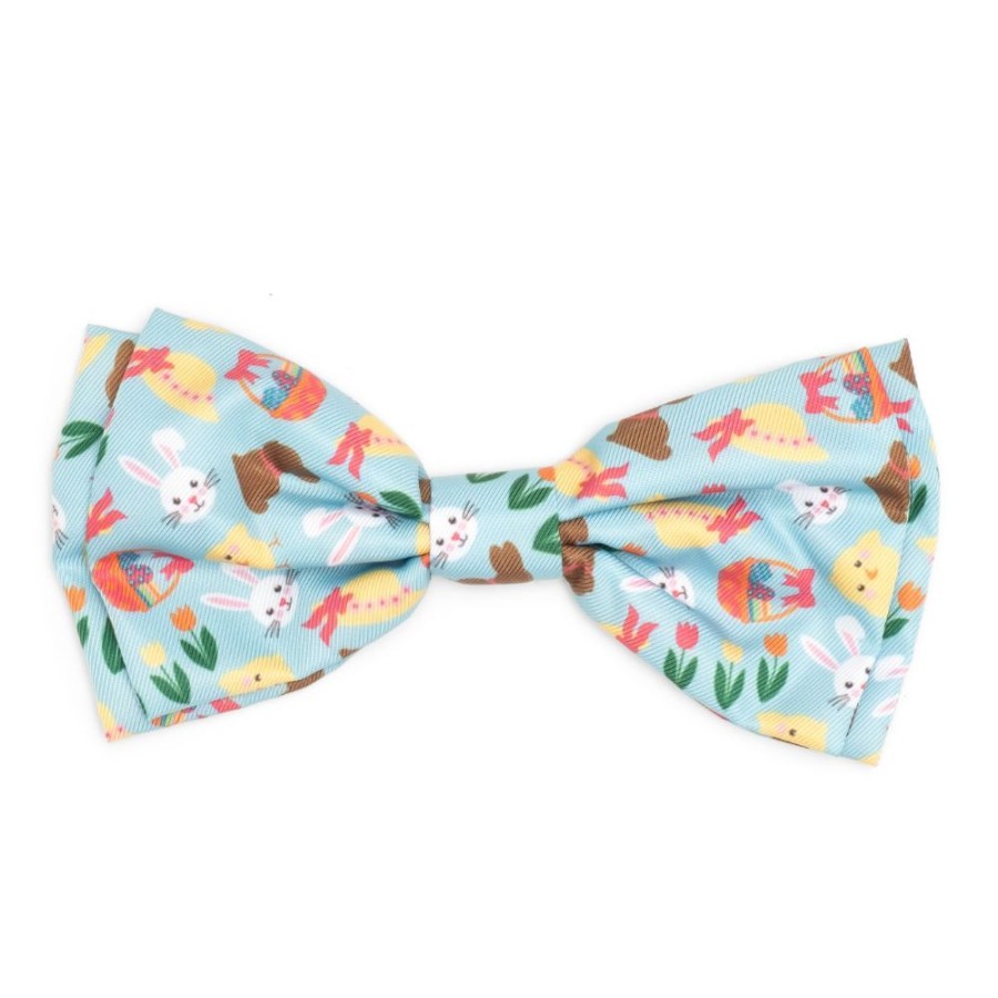 Collars, Leads & Accessories The Worthy Dog | Hoppy Easter Bow Tie