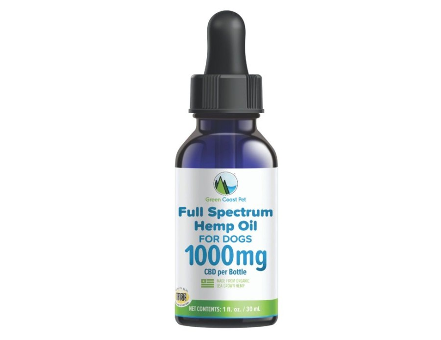 Health & Safety Green Coast Pet | 1000 Mg Full-Spectrum Hemp Oil Dropper For Dogs