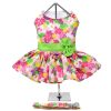 Pet Apparel (Continued) Doggie Design, Inc. | Pink Hawaiian Floral Dress W/ Leash & D-Ring