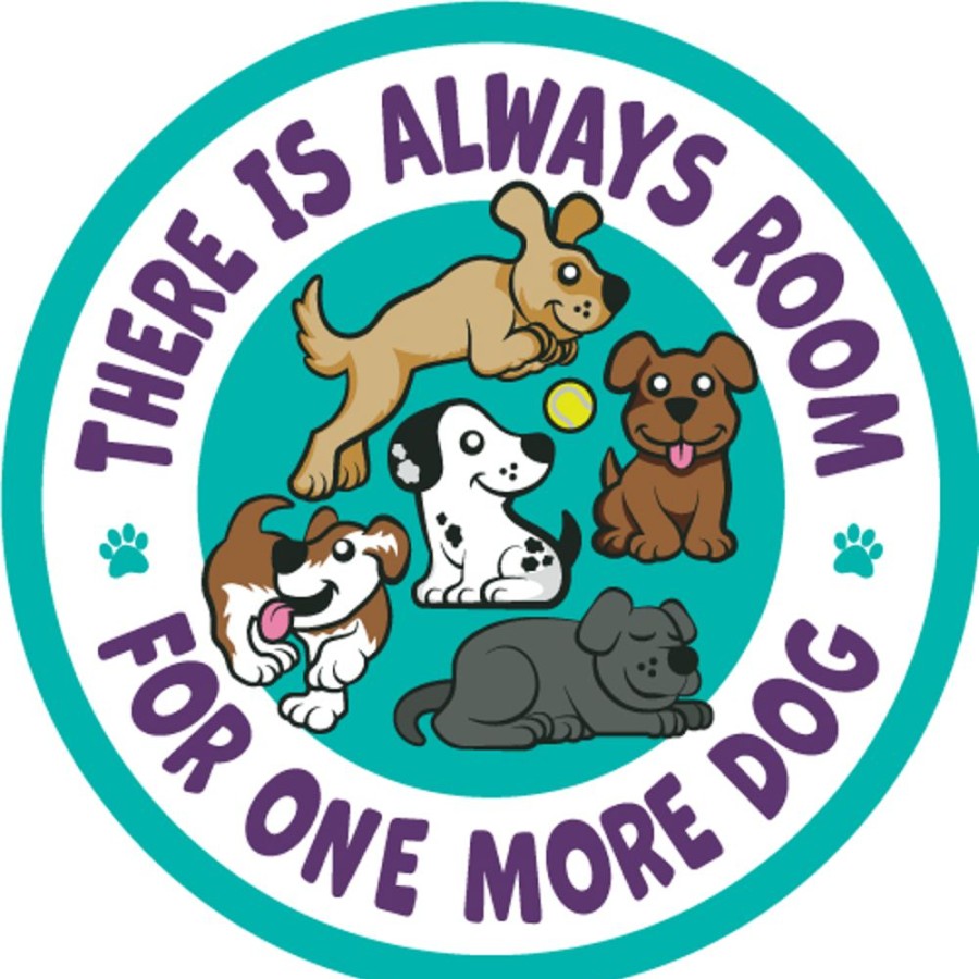 For The Home dog speak | Always Room For One More Dog - 3" Sticker